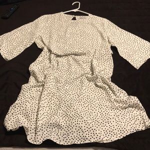 Maternity flutter sleeve dress